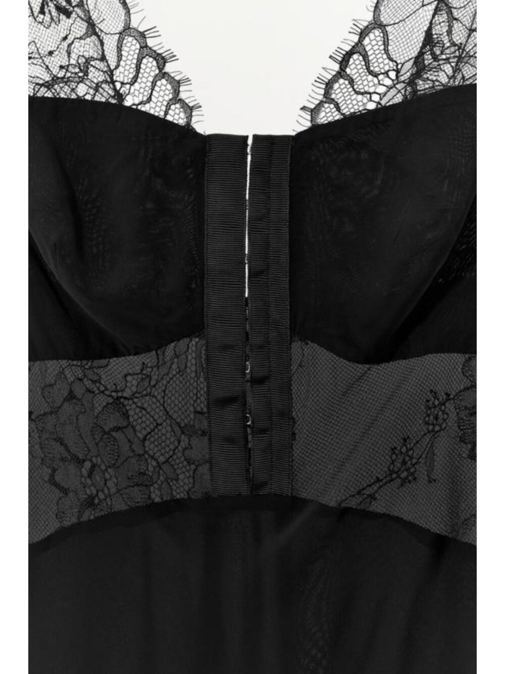 ZARA SATIN EFFECT ASYMMETRICAL LACE DRESS - Picture 6 of 6